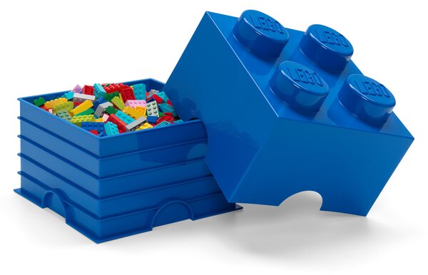 LEGO 4 Brick Storage Box Blue