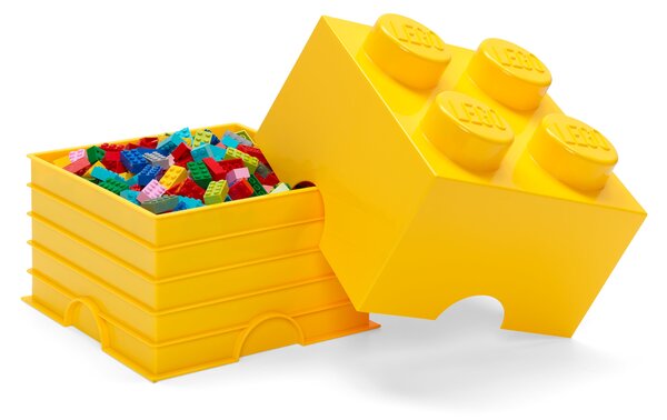 LEGO 4 Brick Storage Box Yellow