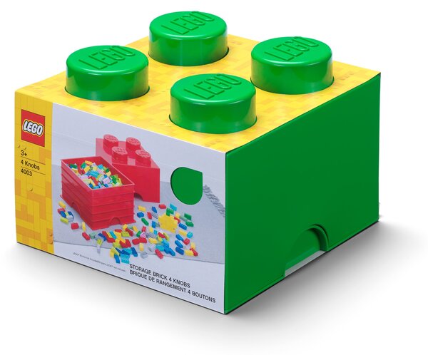 LEGO 4 Brick Storage Box Green