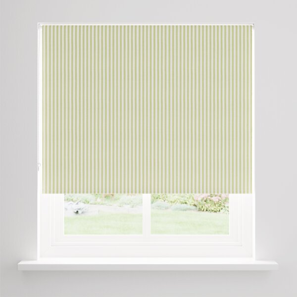 Linford Stripe Green Blackout Roller Blind Green