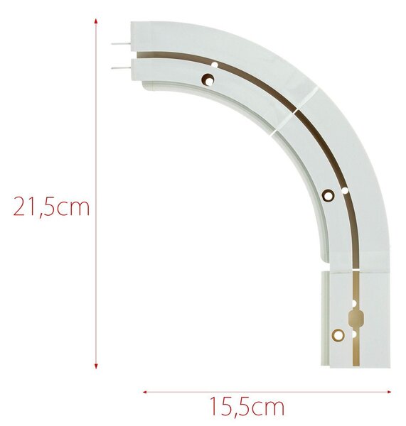 Set of 2 Curtain Track Arches (Rail-end Arch)