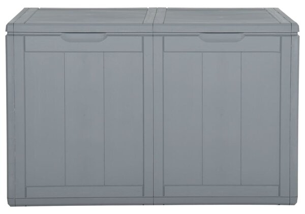 Garden Storage Box 180L Grey PP Rattan