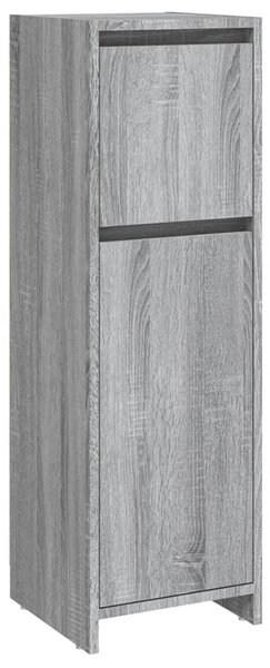 Bathroom Cabinet Grey Sonoma 30x30x95 cm Engineered Wood