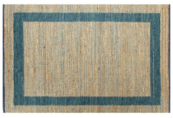 Handmade Rug Jute Blue 120x180 cm