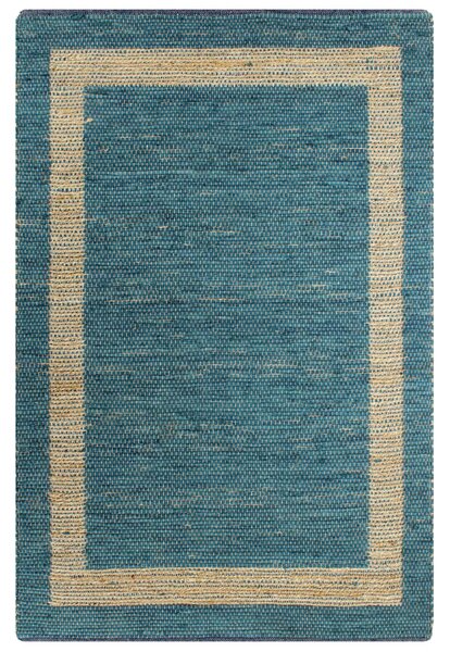 Handmade Rug Jute Blue 120x180 cm