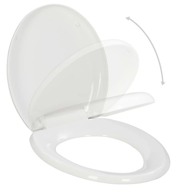 Soft-close Toilet Seat with Quick-release Design White