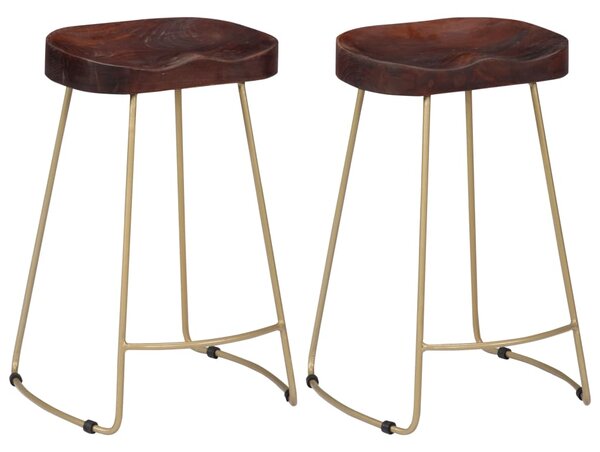 Gavin Bar Stools 2 pcs Solid Mango Wood