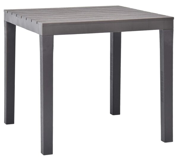 Garden Table Mocca 78x78x72 cm Plastic