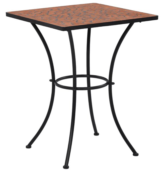 Mosaic Bistro Table Terracotta 60 cm Ceramic