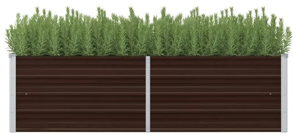 Garden Raised Bed Brown 160x40x45 cm Galvanised Steel