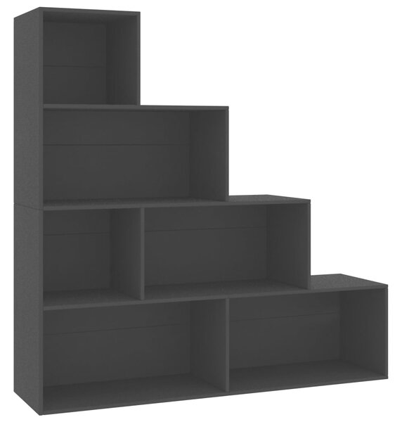 Book Cabinet/Room Divider Black 155x24x160 cm Engineered Wood