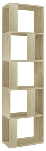 Book Cabinet/Room Divider Sonoma Oak 45x24x159 cm Engineered Wood