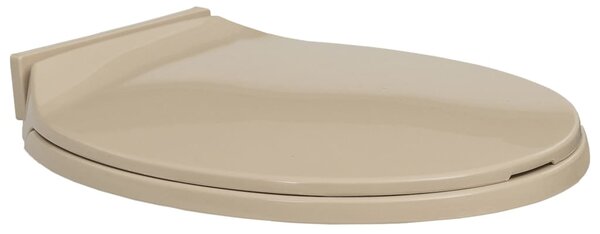 Soft-Close Toilet Seat Beige Oval