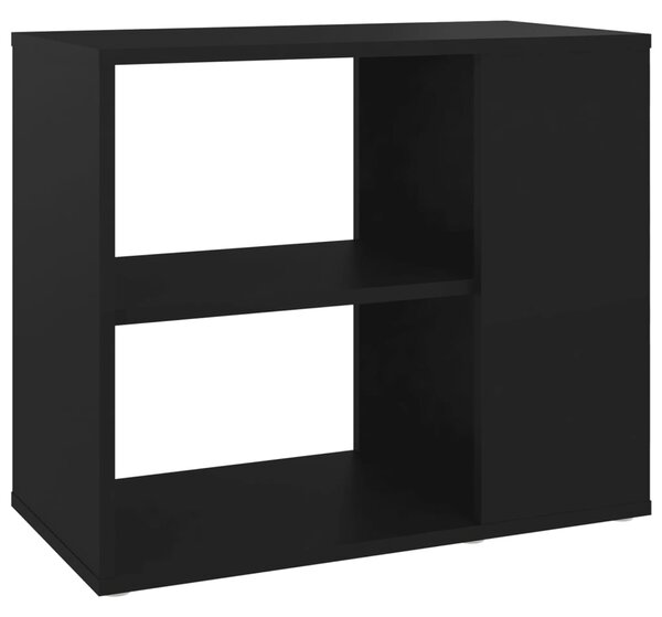 Side Cabinet Black 60x30x50 cm Engineered Wood