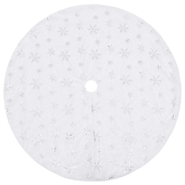 Luxury Christmas Tree Skirt White 90 cm Faux