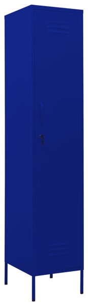 Locker Cabinet Navy Blue 35x46x180 cm Steel