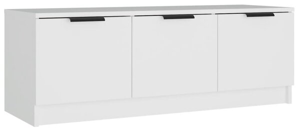 TV Cabinet White 102x35x36.5 cm Engineered Wood