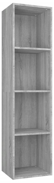 Book Cabinet/TV Cabinet Grey Sonoma 36x30x143 cm Engineered Wood