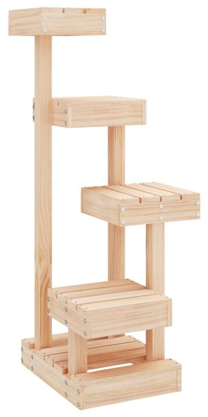 Cat Tree 45.5x49x103 cm Solid Wood Pine