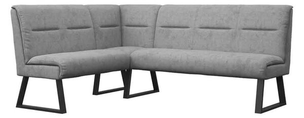 Cerritos Fabric Corner Dining Bench in Grey