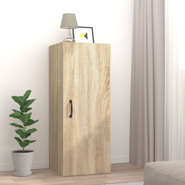 Hanging Wall Cabinet Sonoma Oak 34.5x34x90 cm Engineered Wood