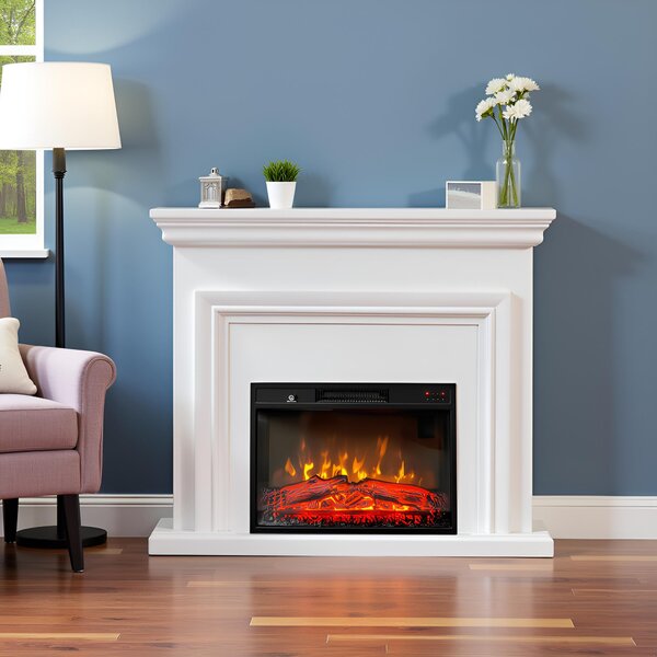 Free Standing Electric Fires ElectricSun SONIA White, with Sound Effect, 3 Colour, with APP, W120xH102cm