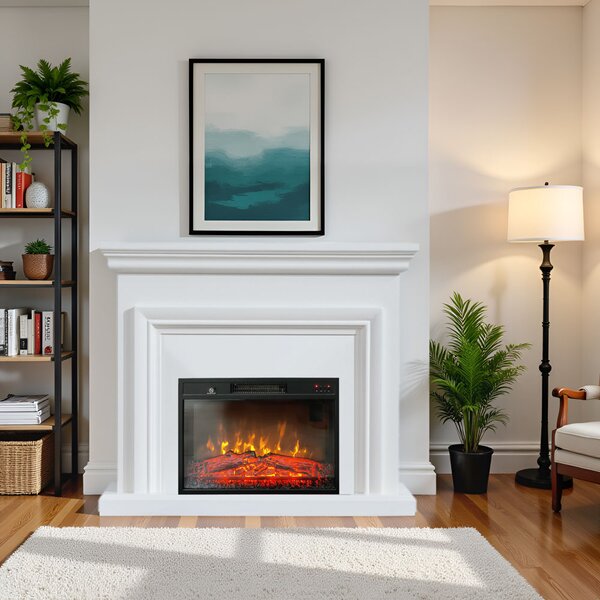 Free Standing Electric Fires ElectricSun SONIA White, with Sound Effect, 3 Colour, with APP, W120xH102cm