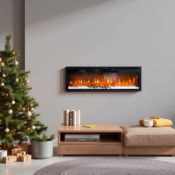 Wall Mounted Electric Fires, Free Standing, Incorporated ElectricSun VERSALYS XS, with Sound Effect, 10 Colour, with APP, L100xH41x15cm