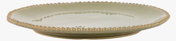 Farmhouse Beaded Side Plate in Olive, Set of 4