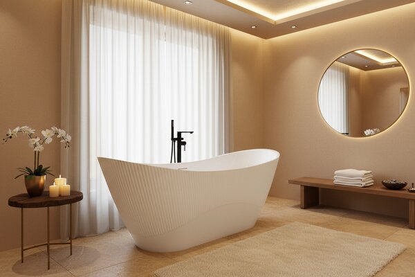 Freestanding Acrylic Bathtub ATENA 170