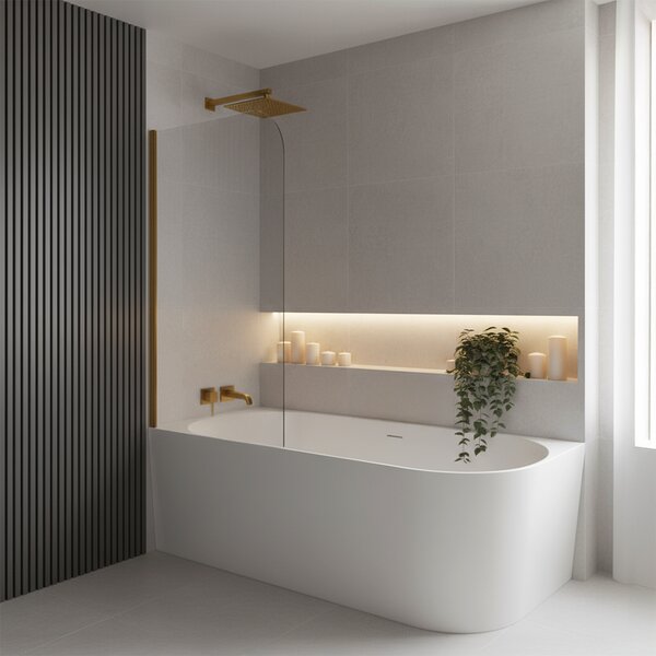 Corner Acrylic Bathtub Bellanto Slim 170 Left