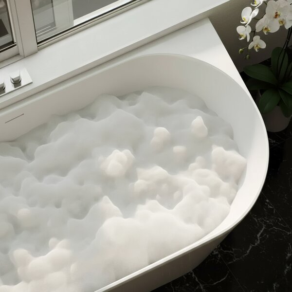 Corner Acrylic Bathtub Bellanto Slim 170 Left