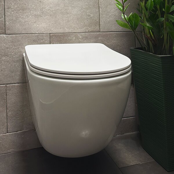 Toilet bowl Rea Carlo Mini Tornado Rimless Flat N