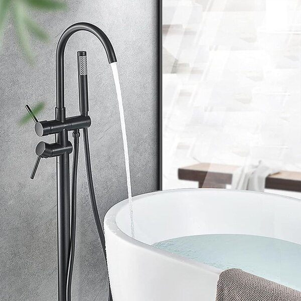 Bath faucet Rea Lungo Ortis black