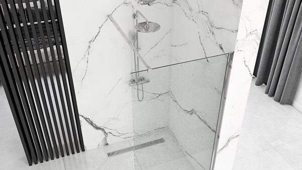 Shower screen Rea Aero N 80 Transparent