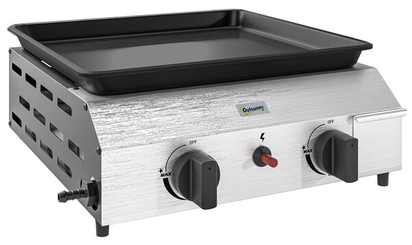 Outsunny Two Burner Portable Gas Grill