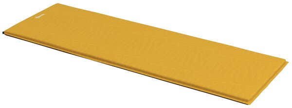 Outsunny Single Inflatable Mattress Sleeping Pad, Self-Inflating, Khaki Aosom UK