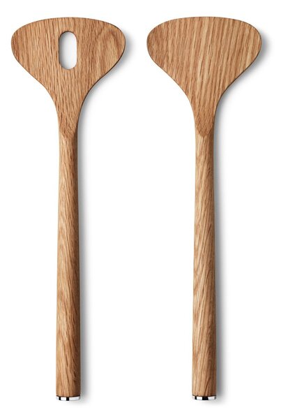 Georg Jensen Alfredo salad servers oak 28 cm