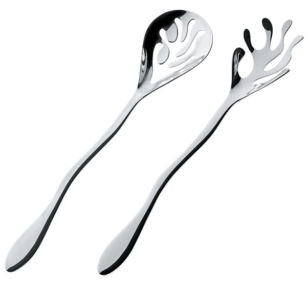 Alessi Mediterraneo salad set stainless steel