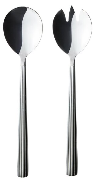 Aida Groovy salad set 2 pieces stainless steel