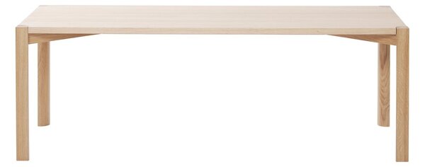 1898 Anton coffee table 50x125 cm White pigmented oak