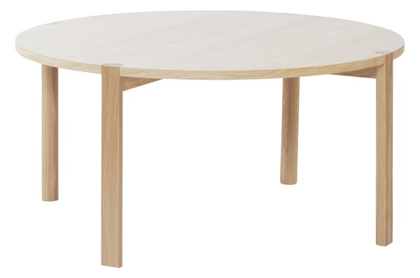 1898 Anton coffee table Ø90 cm White pigmented oak