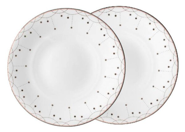 Wik & Walsøe Julemorgen Girlander plate 2 pack 28 cm White