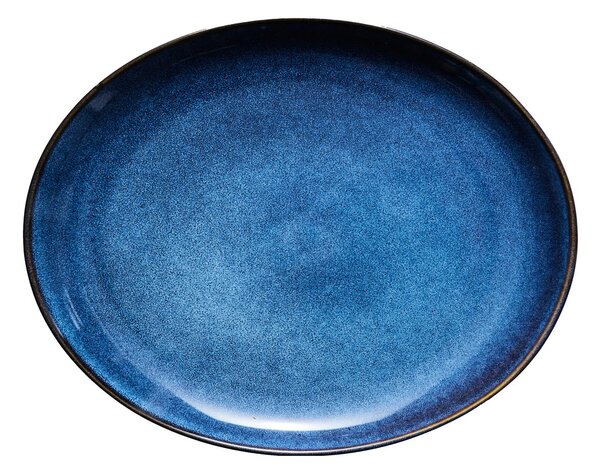 Lene Bjerre Amera oval plate 29x22.5 cm Blue