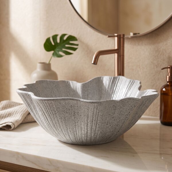 Countertop Basin Rea Flower Grey