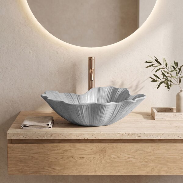 Countertop Basin Rea Flower Grey