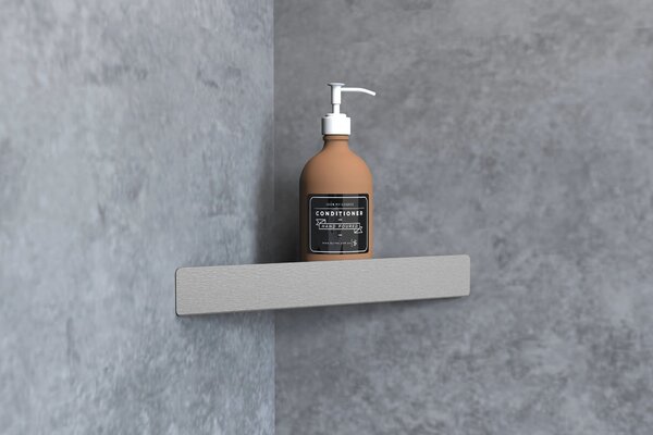 Bathroom shelf SF07 steel brush