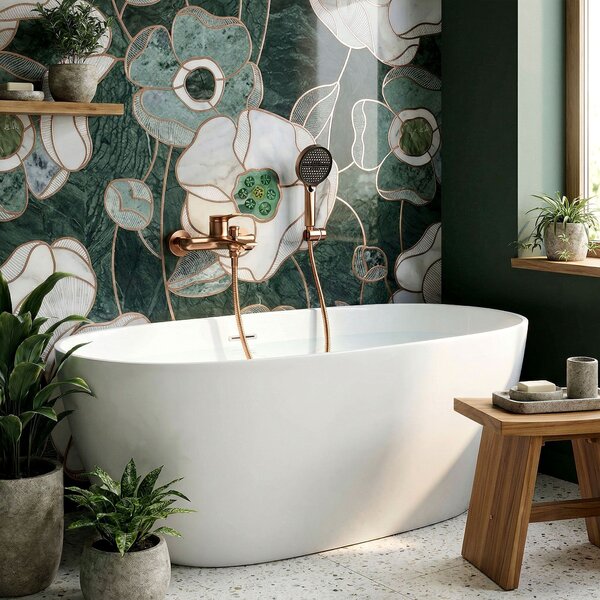 Bathtub faucet PREMIUM REA Vision Brush Copper