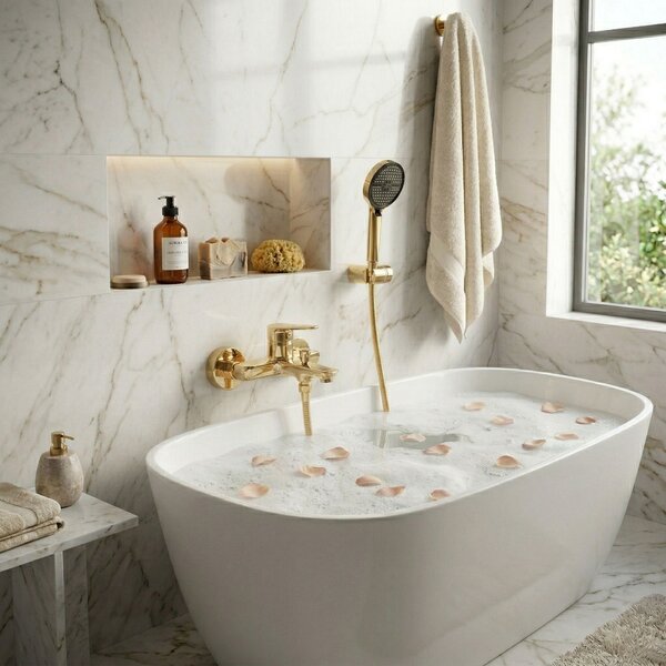 Bathtub faucet PREMIUM REA Vision Gold