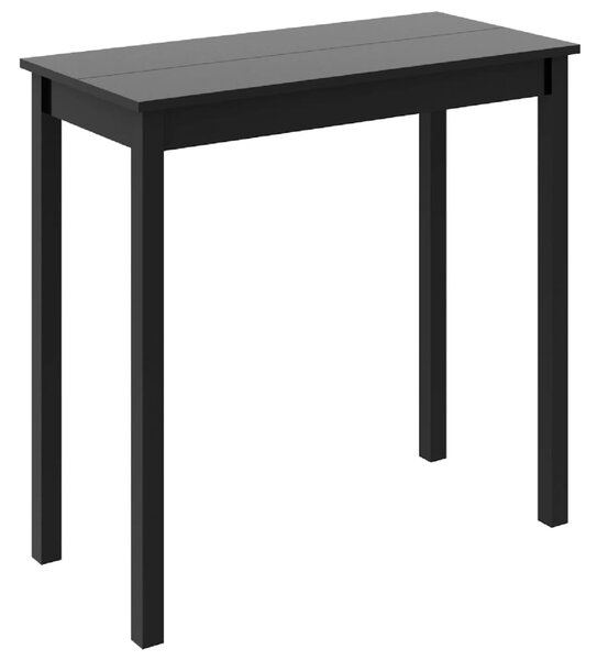 Bar Table MDF Black 115x55x107 cm